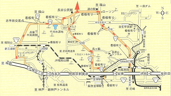 旭国際宝塚カンツリー倶楽部　地図