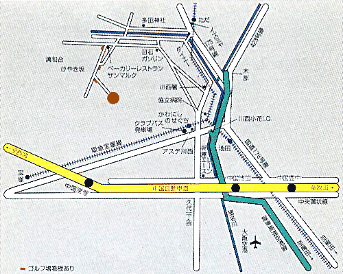 宝塚けやきヒルカントリークラブ　地図