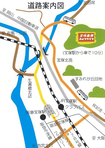 宝塚高原ゴルフクラブ　地図