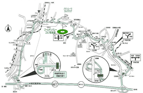 パインレークゴルフクラブ　地図