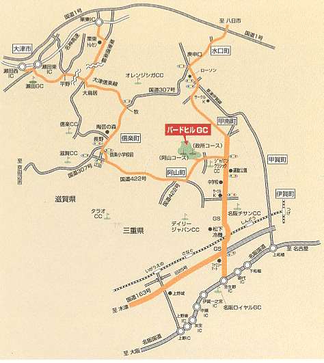 バード・ウィングカントリークラブ　地図