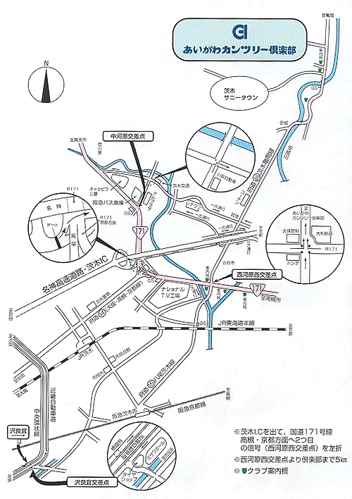 あいがわカンツリー倶楽部　地図